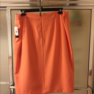 NWT JM Studio Orange Color Dressing Skirt; Lined; Zip; Szs:14W & 16W $55 Each.